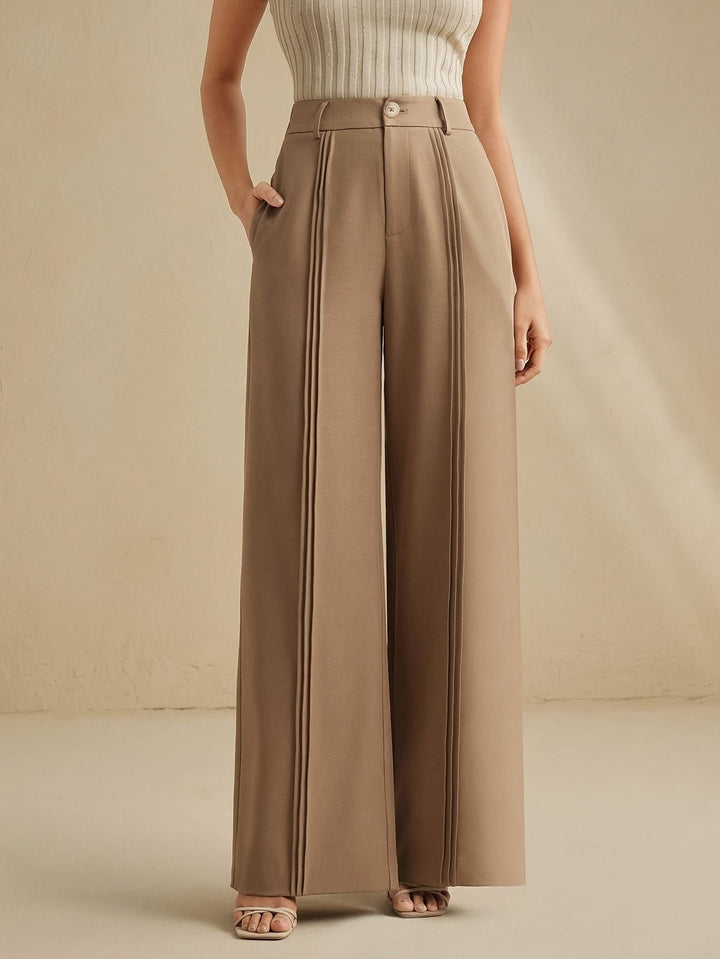 Marlowe | Geplooide Wijde Pantalon