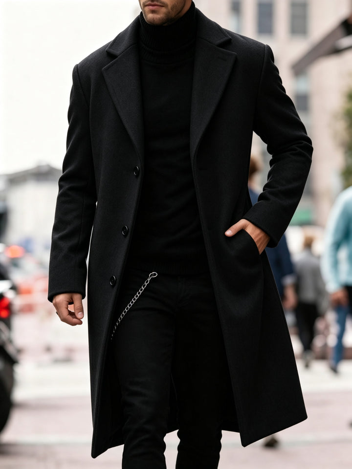 Chandler | Verfijnde Lange Trenchcoat