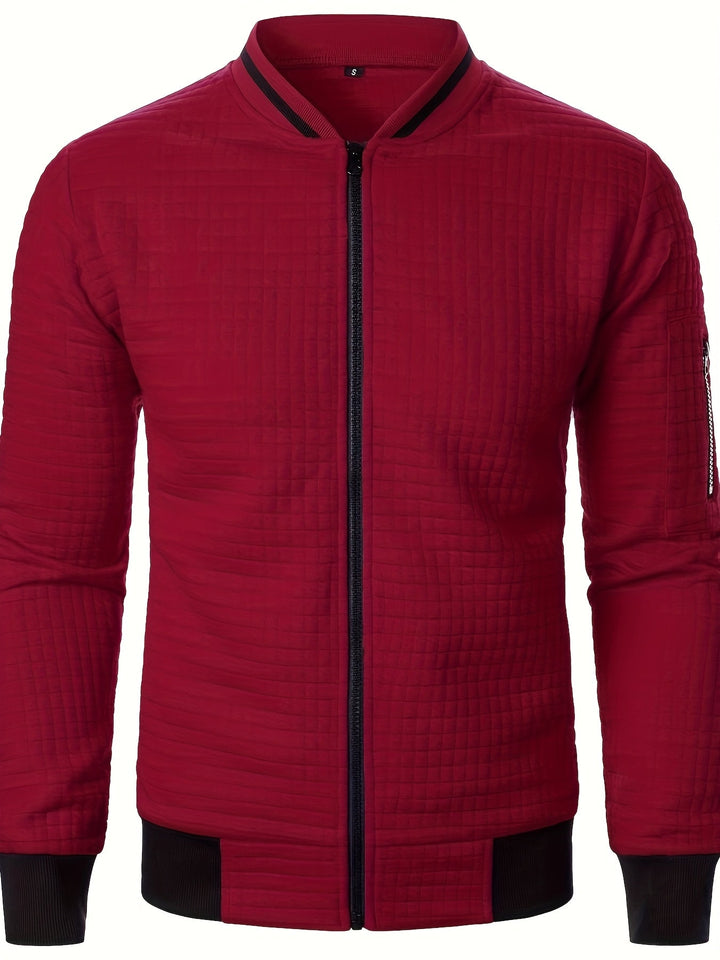 Raymond | Textured Zip-Up Bomberjack