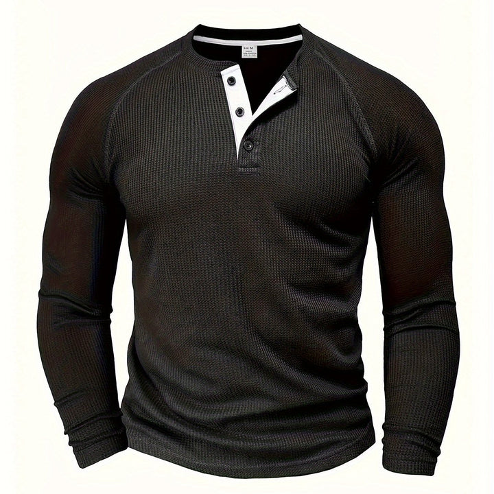 Graham | Klassieke Button Henley Shirt