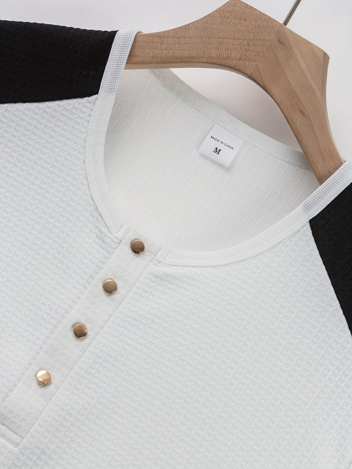 Curtis | Getextureerde Lange Mouwen Henley