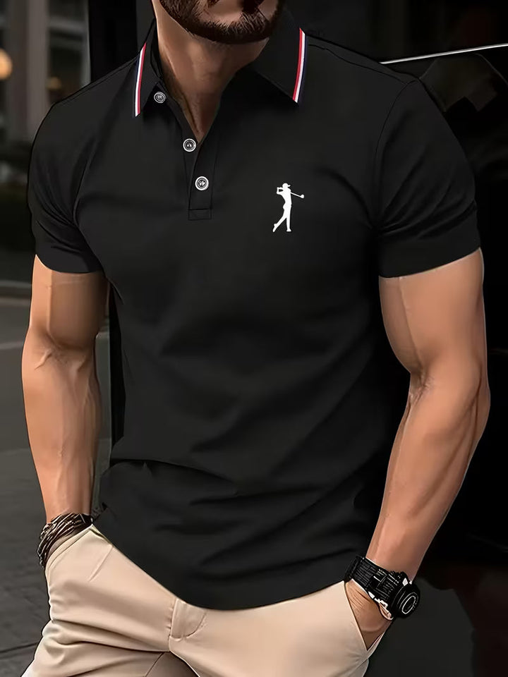 Arnold | Casual Korte Mouwen Golf Gedrukt Shirt
