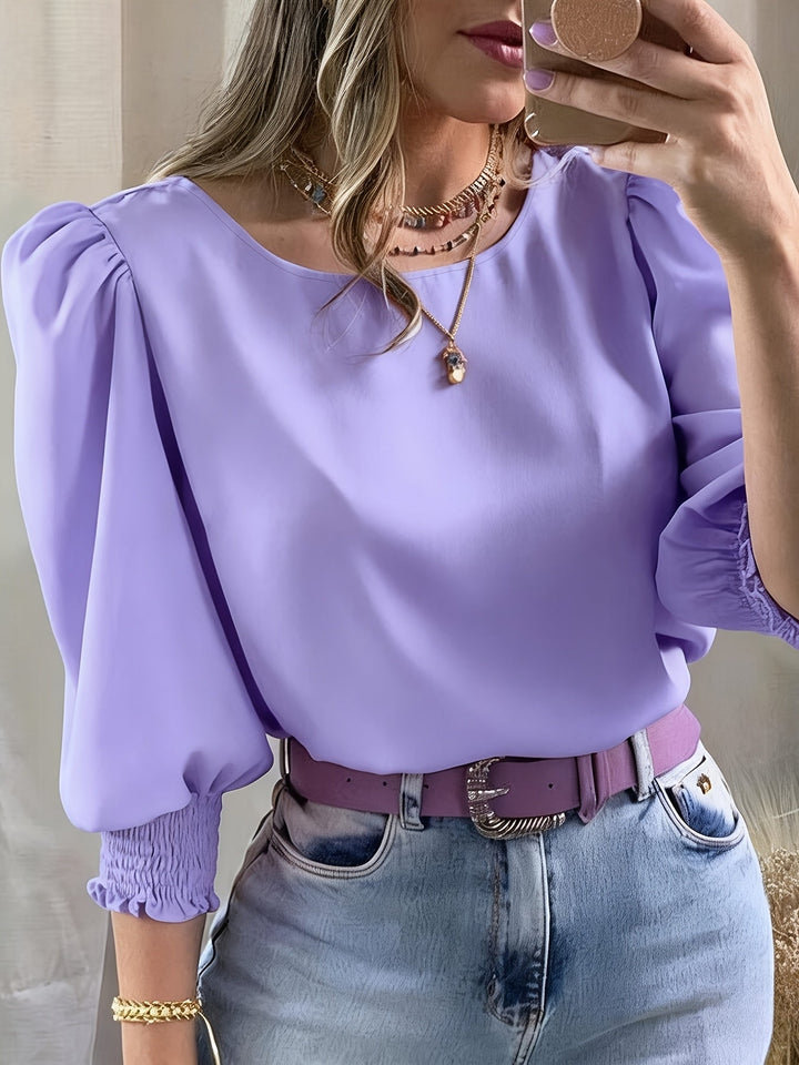Ellen | Blouse met Pofmouwen