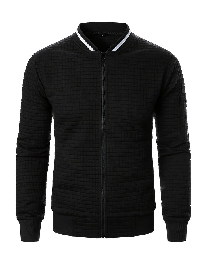 Raymond | Textured Zip-Up Bomberjack