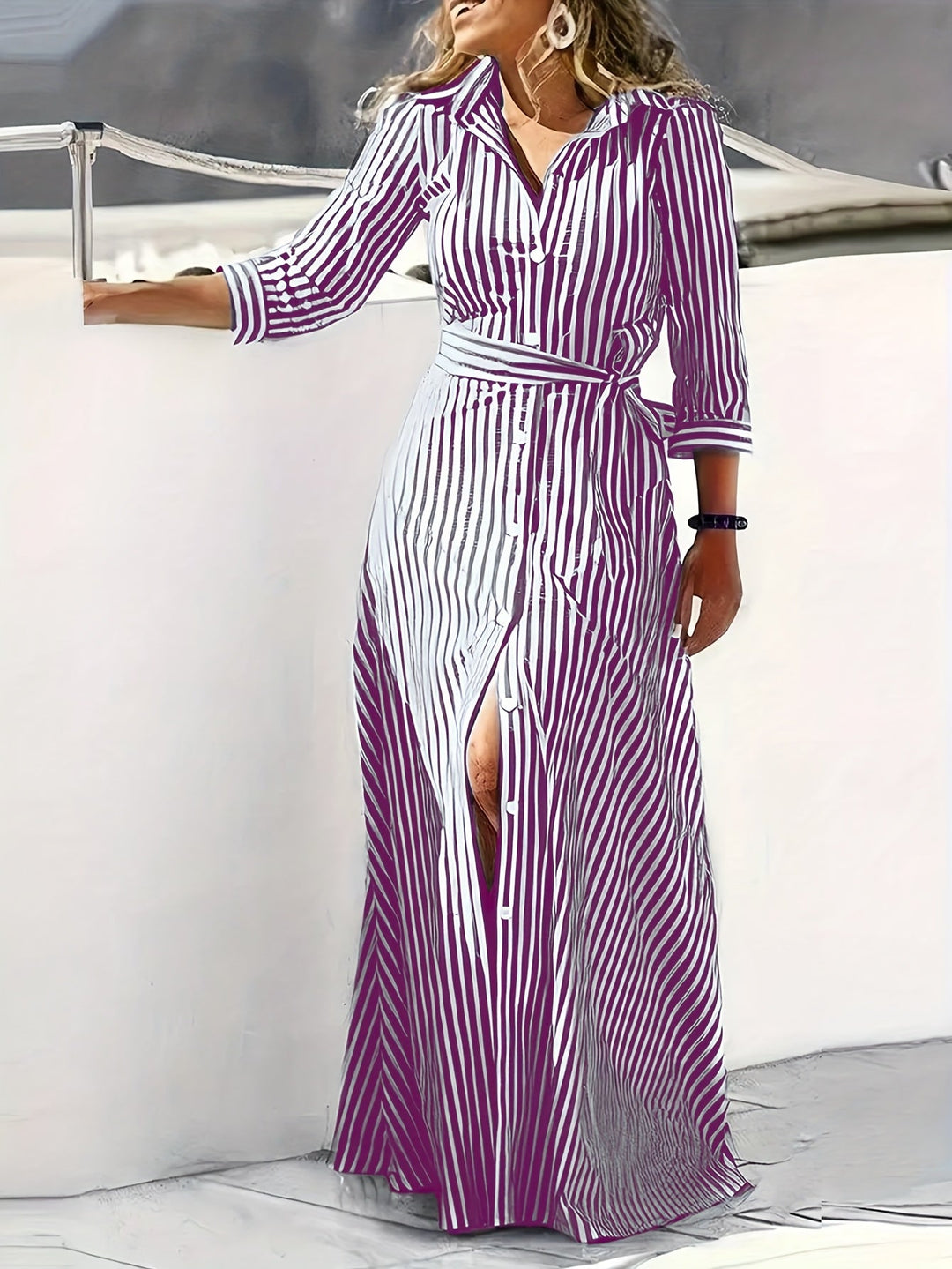 Meredith | Geknoopte Maxi Jurk