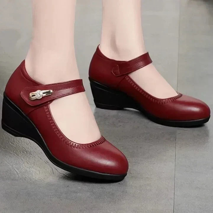 Monica | Elegante Comfort Schoenen met Middelhoog Hak