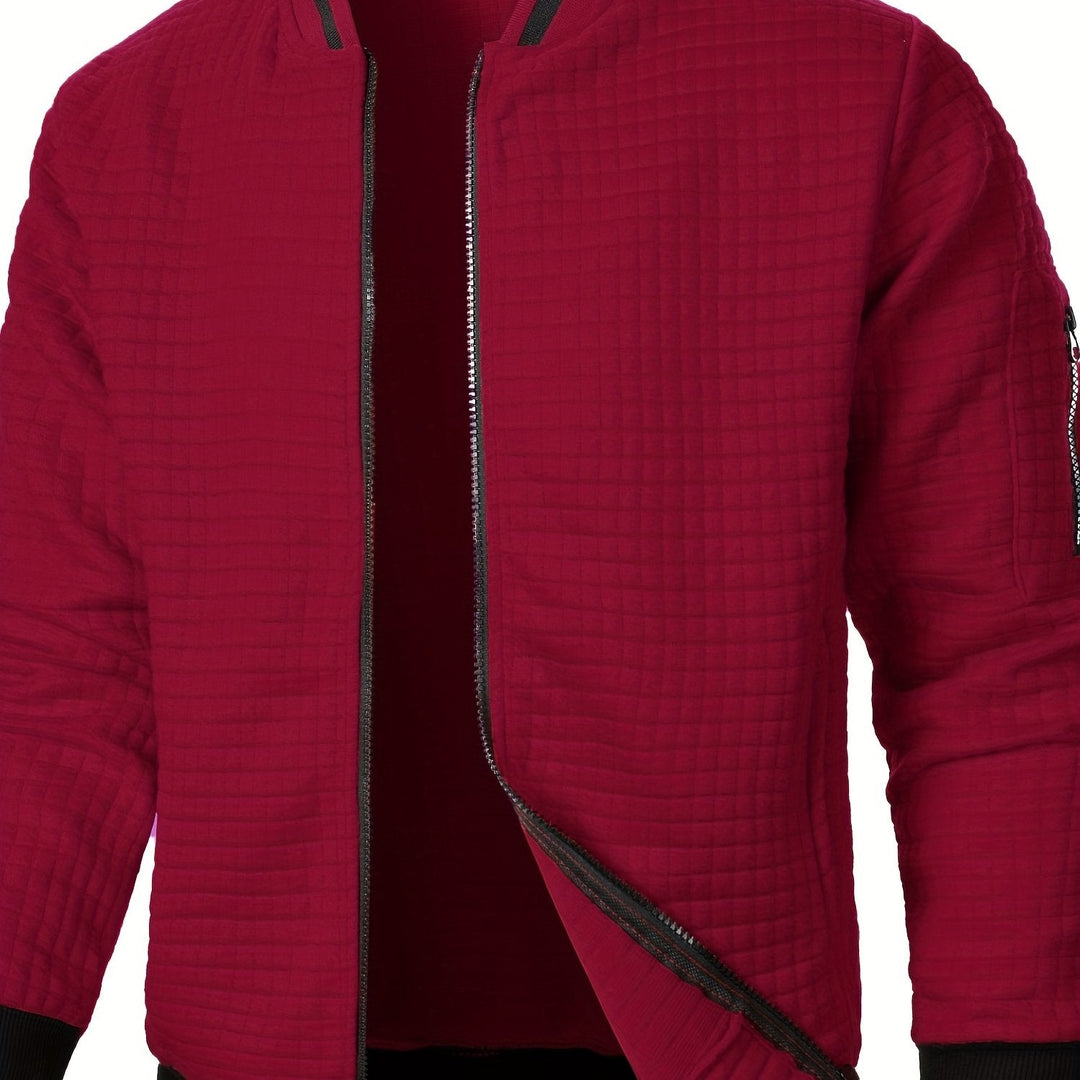 Raymond | Textured Zip-Up Bomberjack