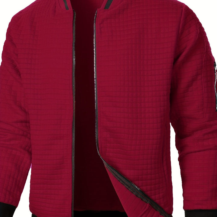 Raymond | Textured Zip-Up Bomberjack