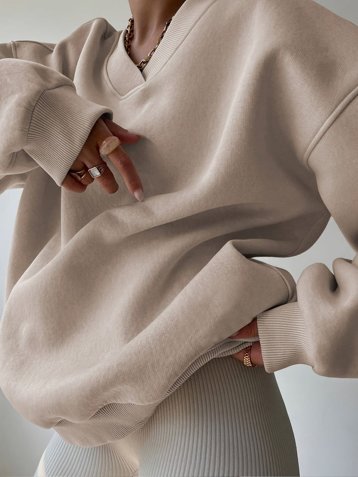 Hazel | Ontspannen Half-Zip Sweatshirt