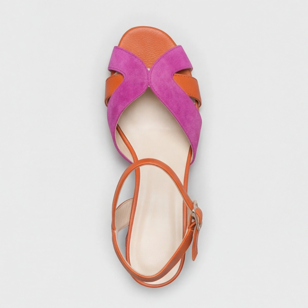 Amanda | Orthopedische Kleurblok Chunky Hakken