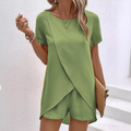 Melanie | Elegante Zomer Split Shirt Set