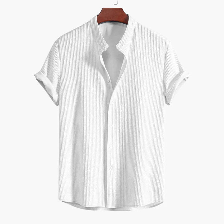 Cyrus | Verfijnde Staande Kraag Shirt