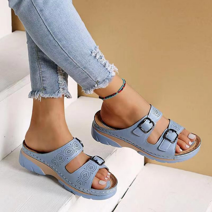 Genevieve | Gevoerde Comfort Sandalen