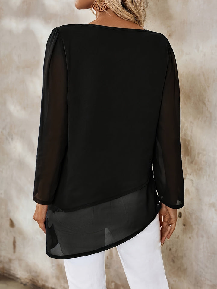 Annika | Gelaagde Vloeiende Blouse