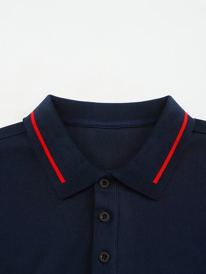 Dalton | Verfijnde Lange Mouwen Polo Shirt