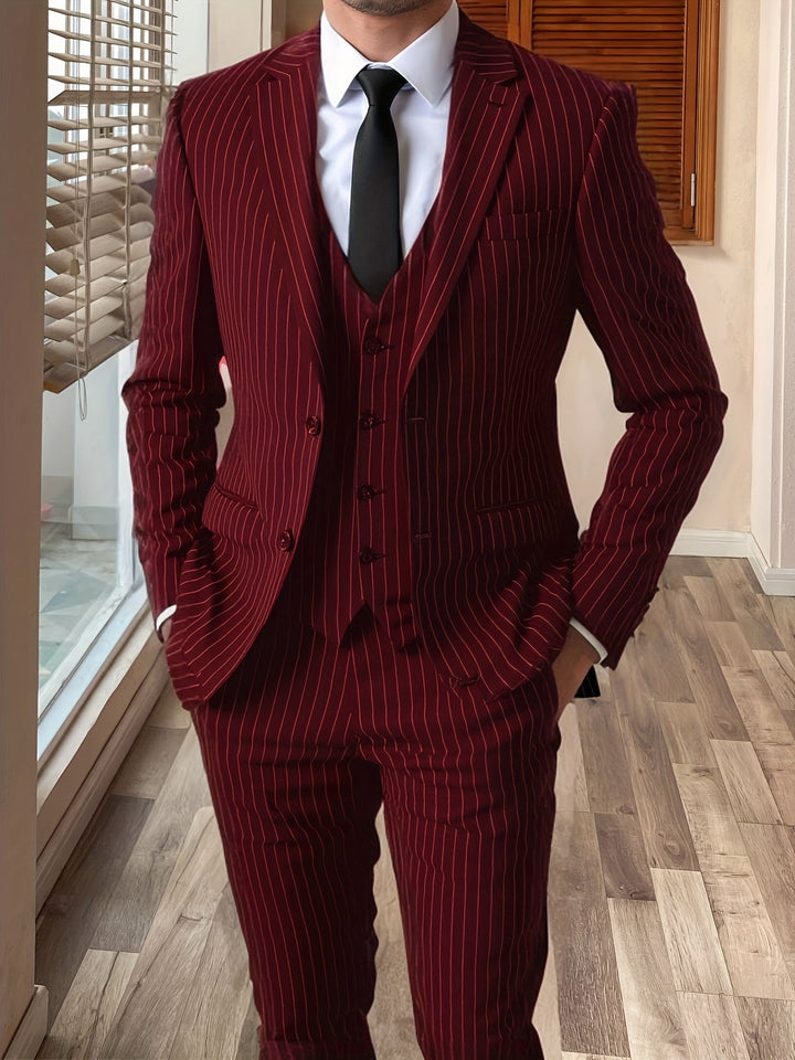 Sullivan | Drie-delige Pinstripe Pak
