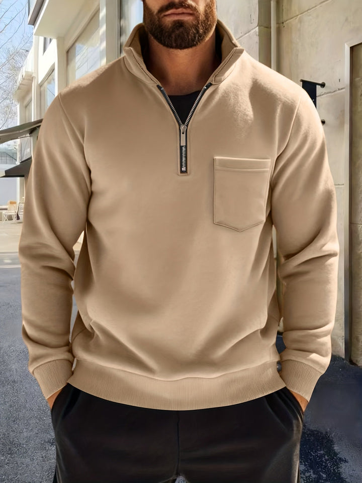 Emmett | Verfijnde Half-Zip Pullover