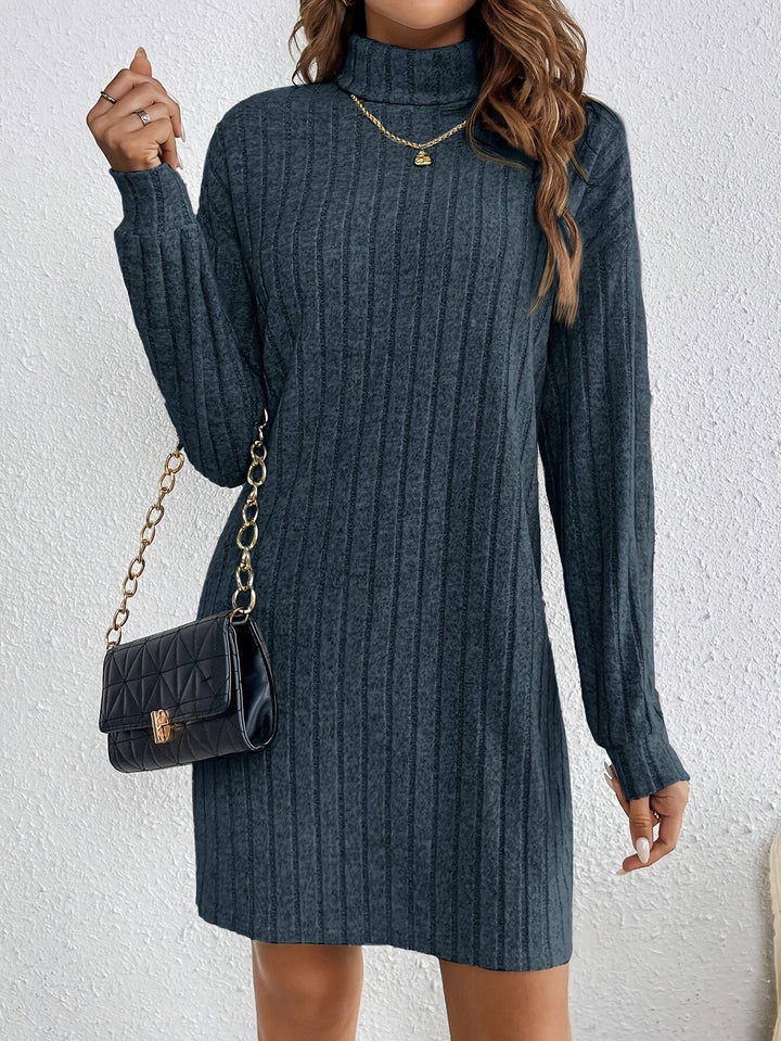 Florence | Geribbelde Coltrui Jurk