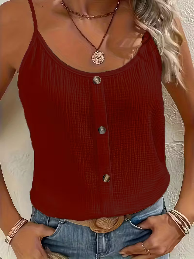 Kayla | Chic Blouse met Knopen aan de Voorkant