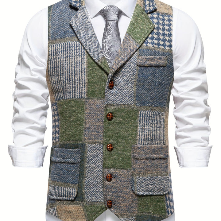 Tobias | Patchwork Op maat Gemaakt Vest