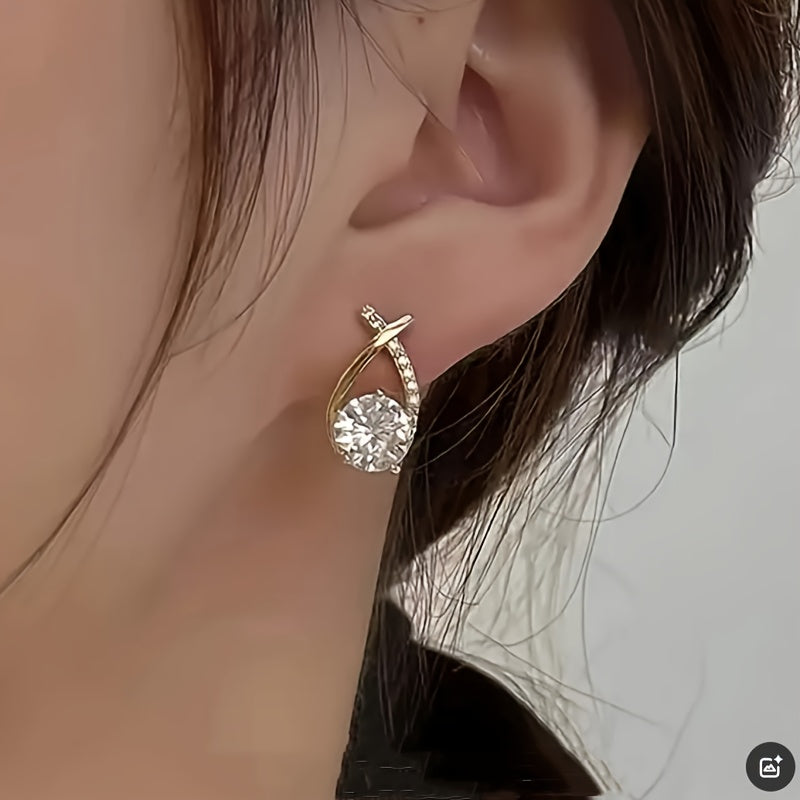 Cheryl | Stijlvolle Stud Oorbellen van Cubic Zirconia