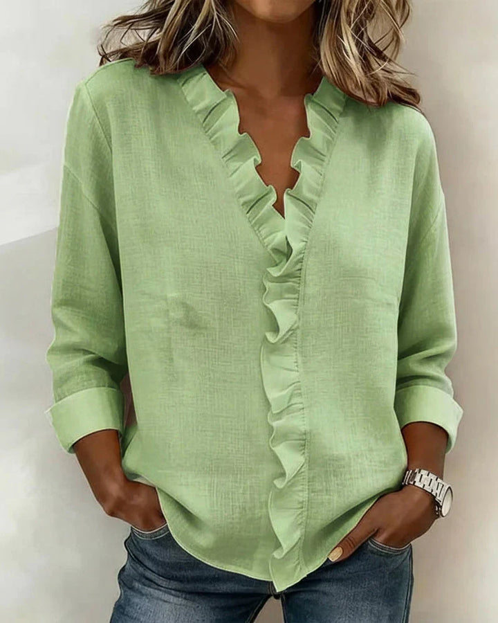 Chloe | Lichtgewicht V-Hals Blouse