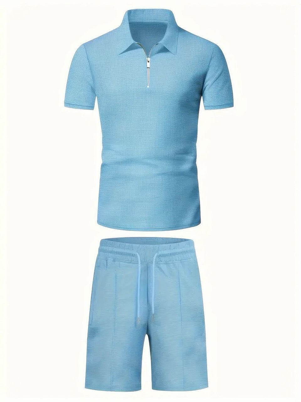 Grayson | Klassieke Rits Shirt en Korte Set