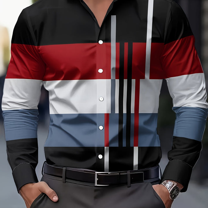 Rueben | Kleurblok Langsleeve Shirt