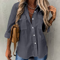 Katherine | Ontspannen Knop-Front Shirt