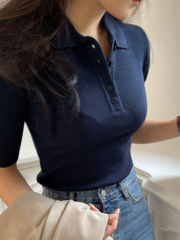 Meredith | Geribbelde Coltop