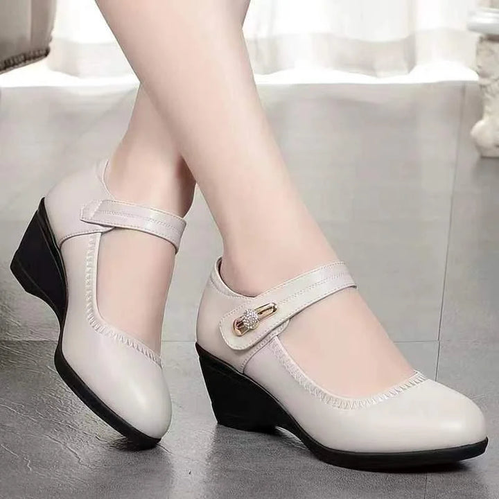 Monica | Elegante Comfort Schoenen met Middelhoog Hak