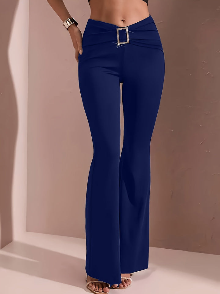 Rozemarijn | Hoge Taille Uitlopende Broek