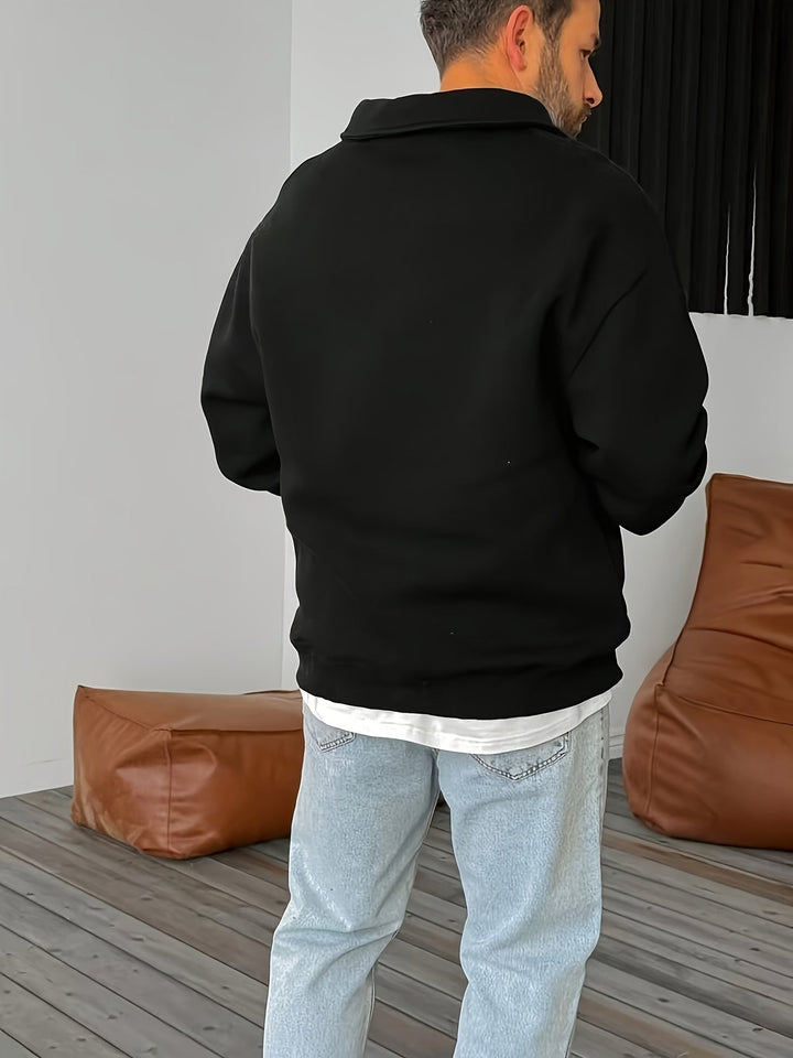 Nathaniel | Gezellige Half-Zip Sweatshirt