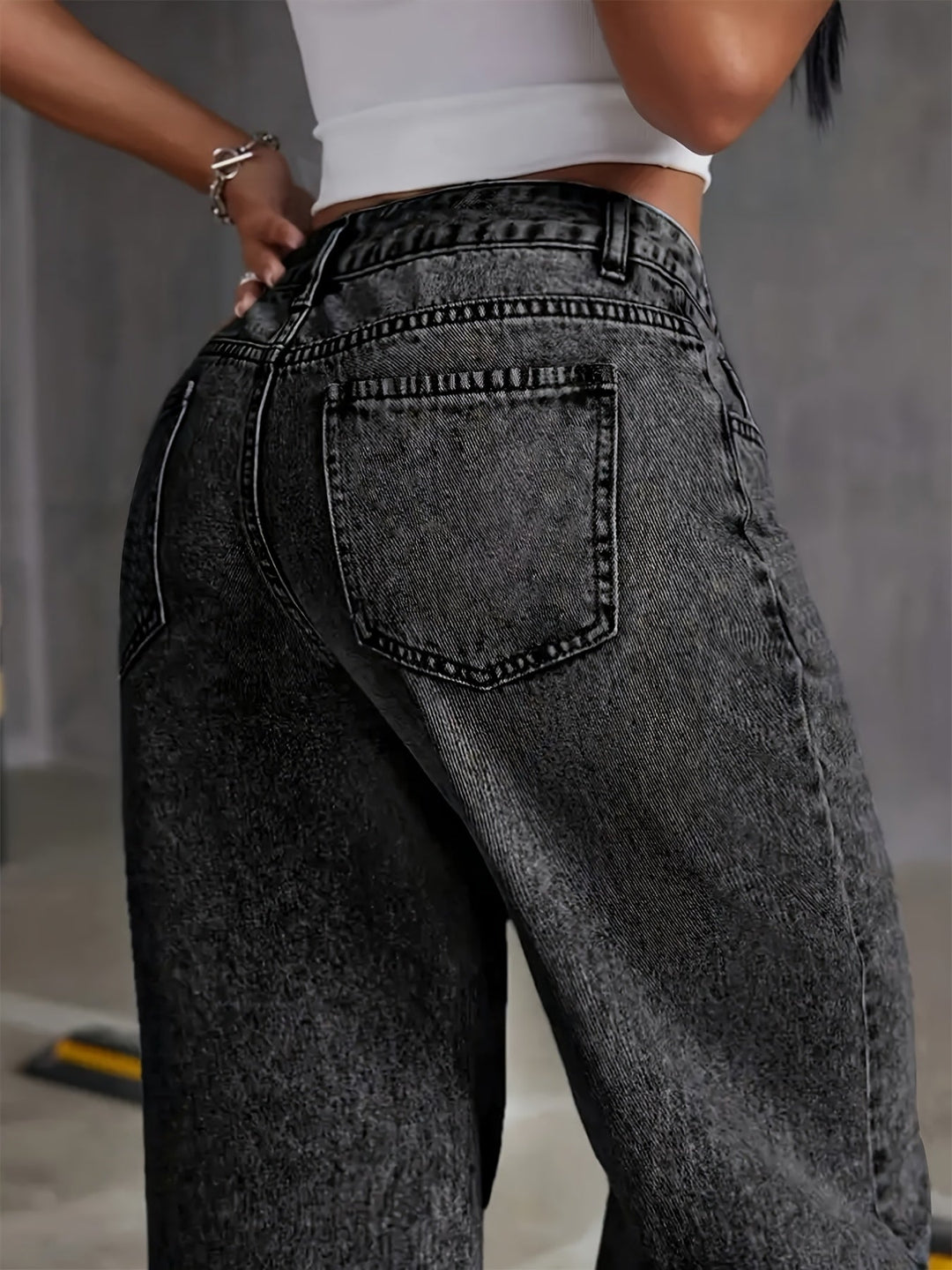 Tamsin | Hoge Taille Wijd-Leg Jeans