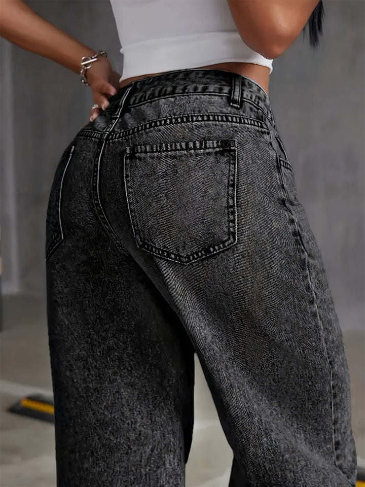 Tamsin | Hoge Taille Wijd-Leg Jeans