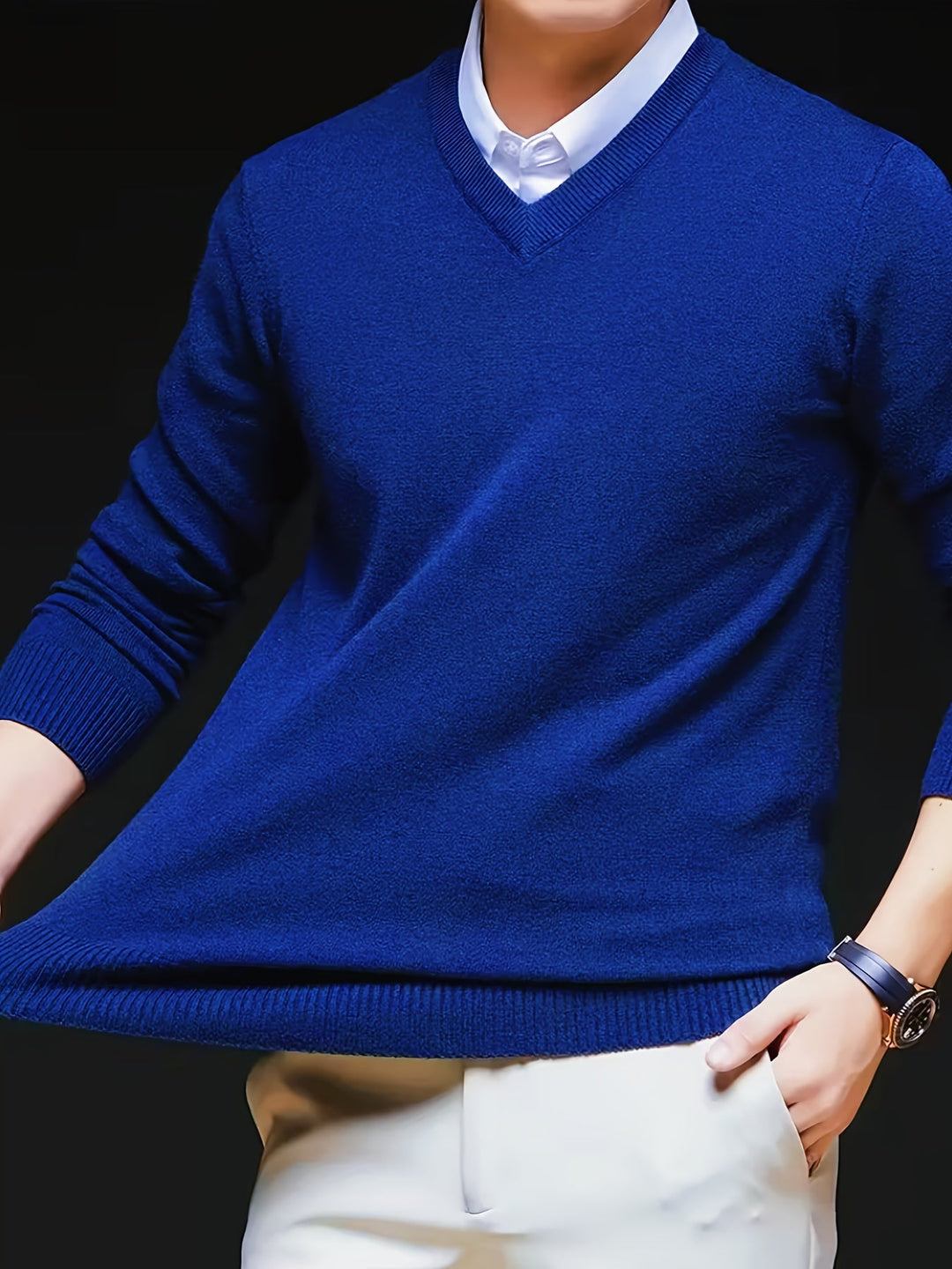 Emory | Klassieke V-hals Pullover