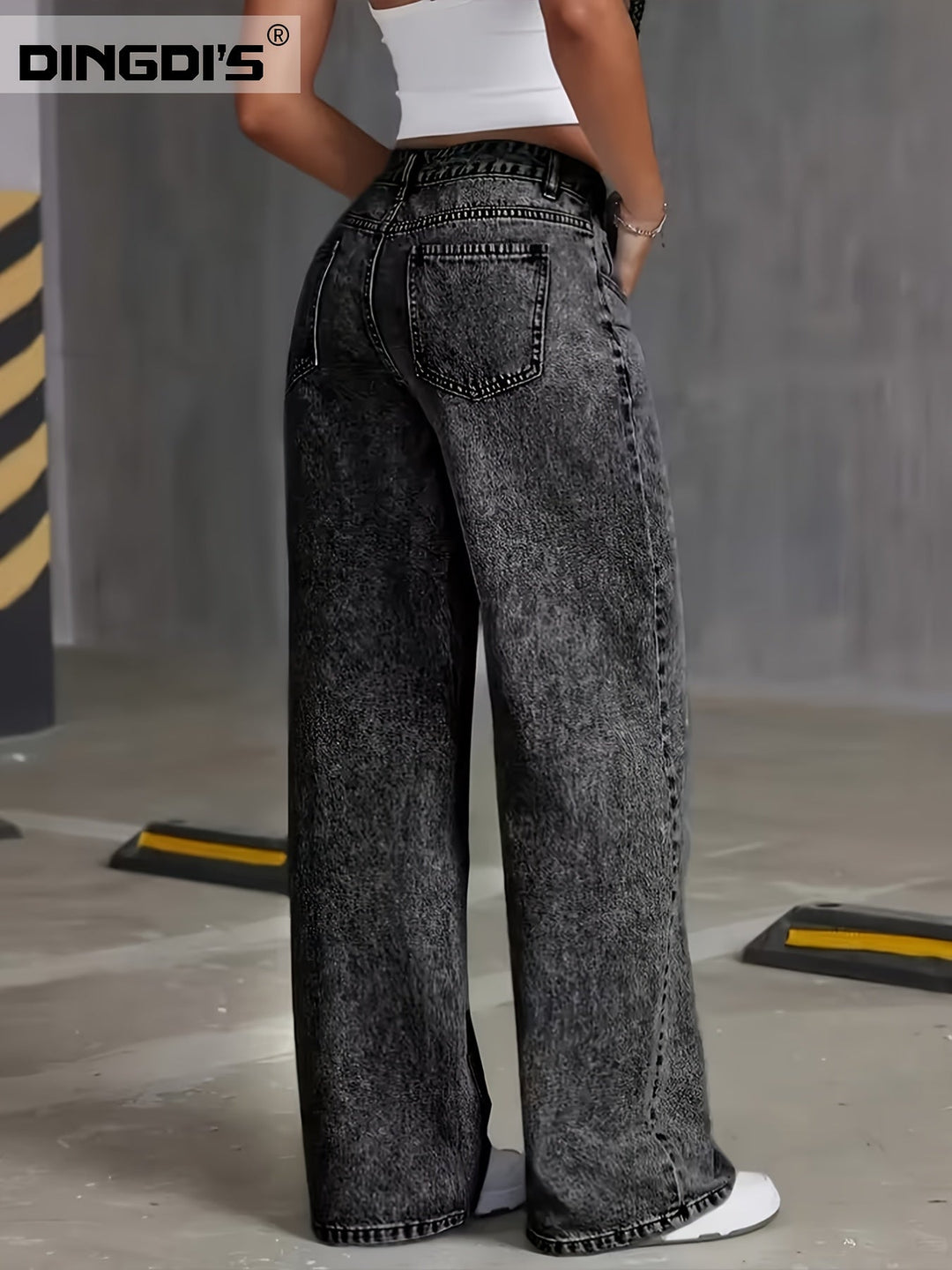 Tamsin | Hoge Taille Wijd-Leg Jeans