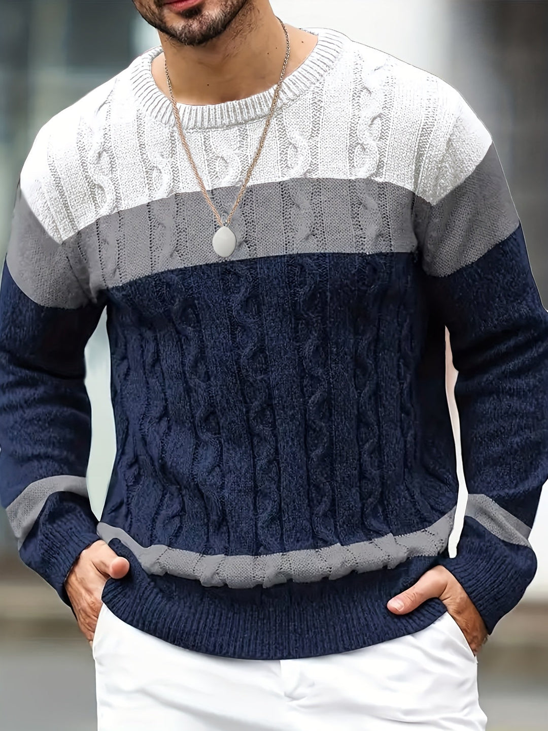 Mason | Klassieke Kabelgebreide Pullover