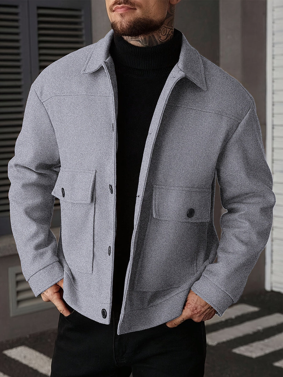 Donovan | Gestructureerde Utility Jacket