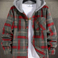 Hollis | Kerst Ruitjes Hoodie Jacket