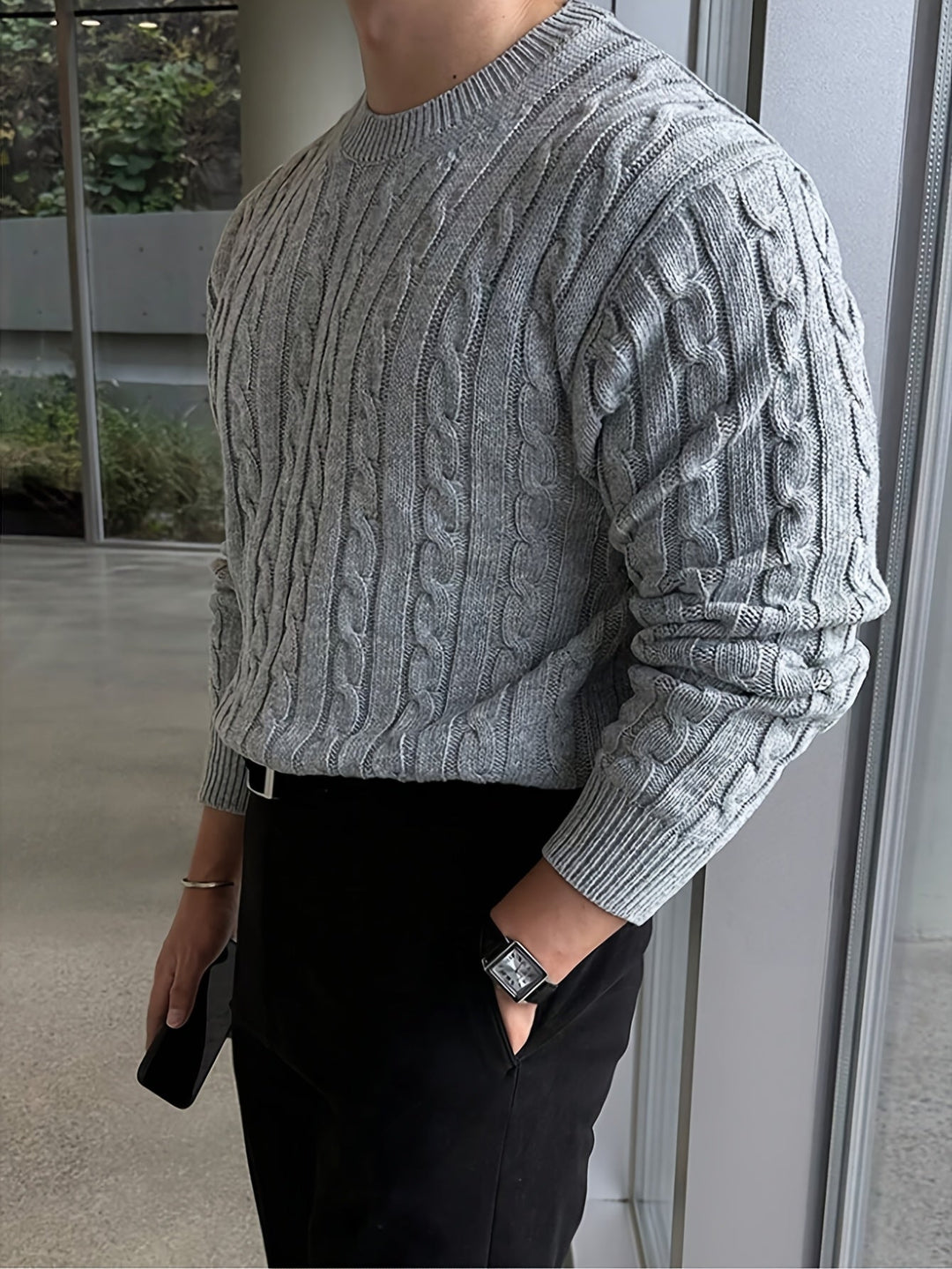 Preston | Gedraaide Kabel Pullover Sweater