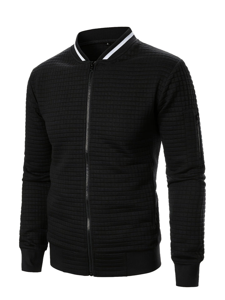 Raymond | Textured Zip-Up Bomberjack