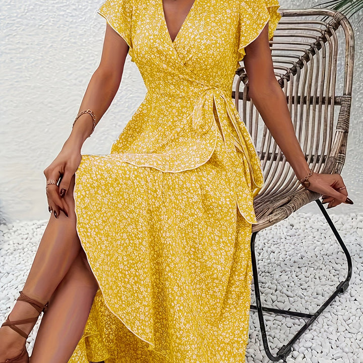 Bianca | Vloeiende Wrap Maxi Jurk