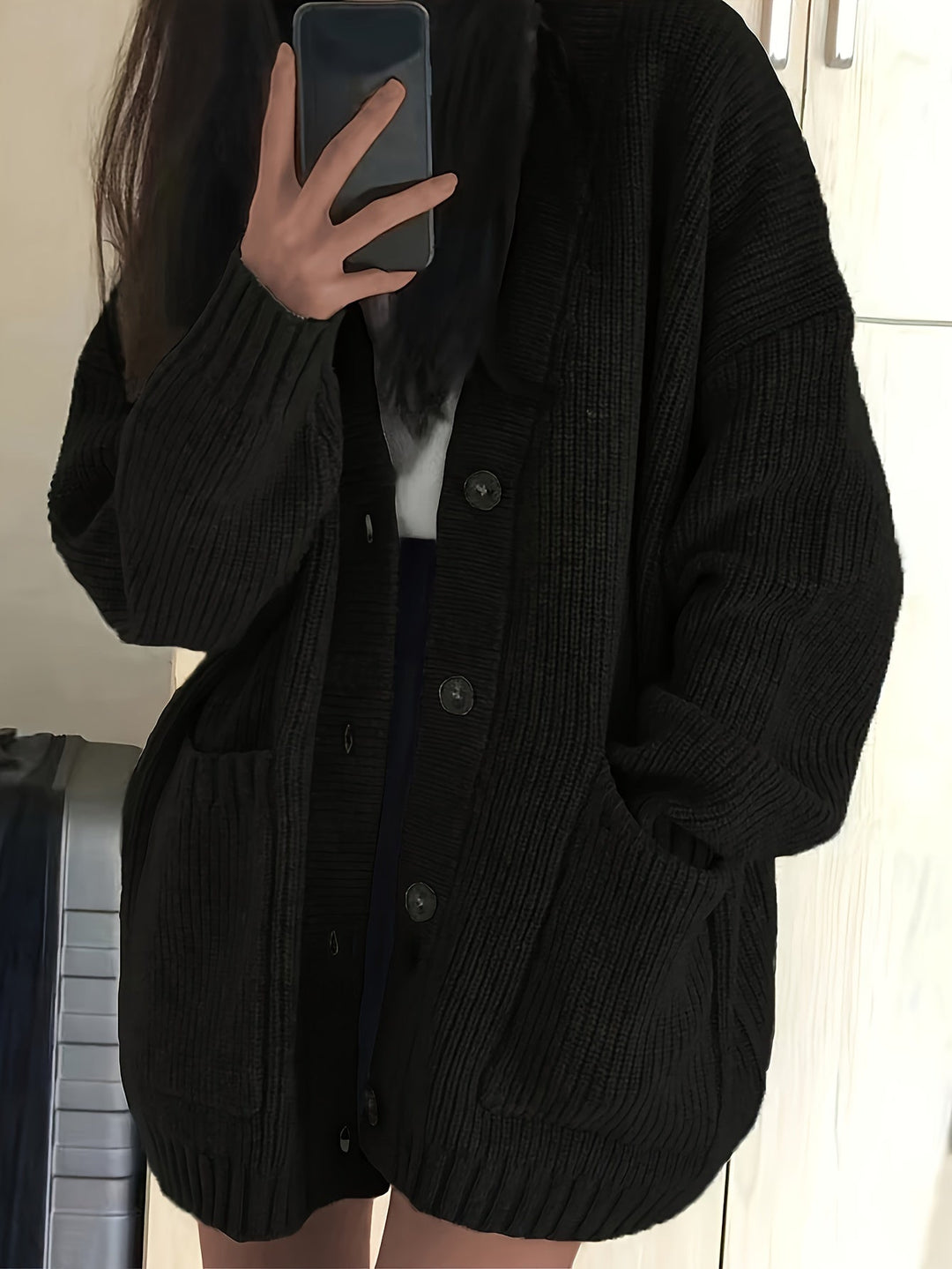 Maisie | Ontspannen Knop-Front Cardigan