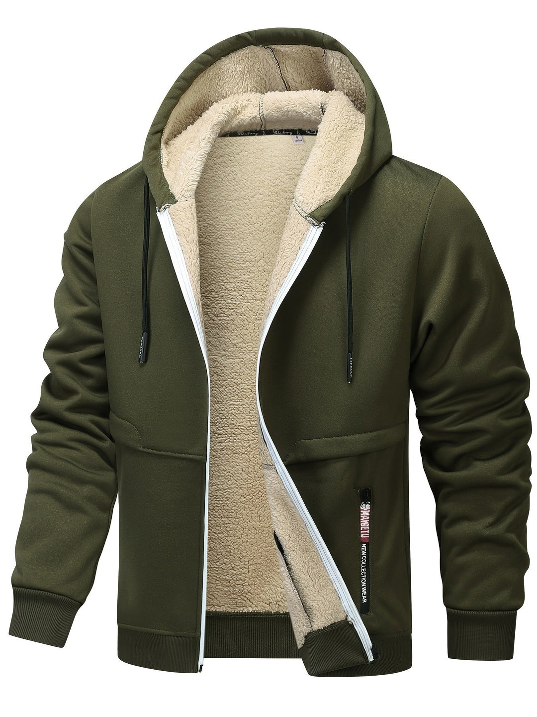 Russell | Gezellige Hooded Zip-Up Jas
