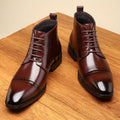 Everly | Verfijnde Cap-Toe Enkellaarzen