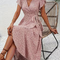 Bianca | Vloeiende Wrap Maxi Jurk