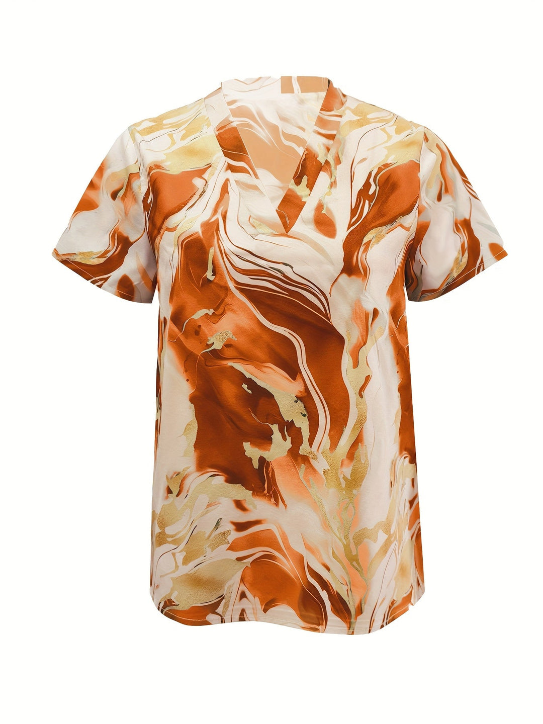 Joanna | Kunstzinnige Swirl-Print Blouse