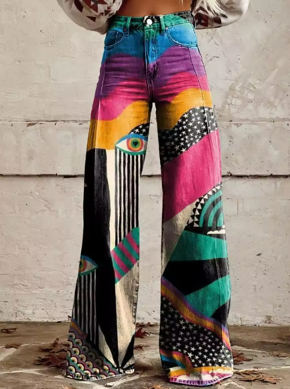 Kelly | Elegante Flared Broek Boho Chic Broek