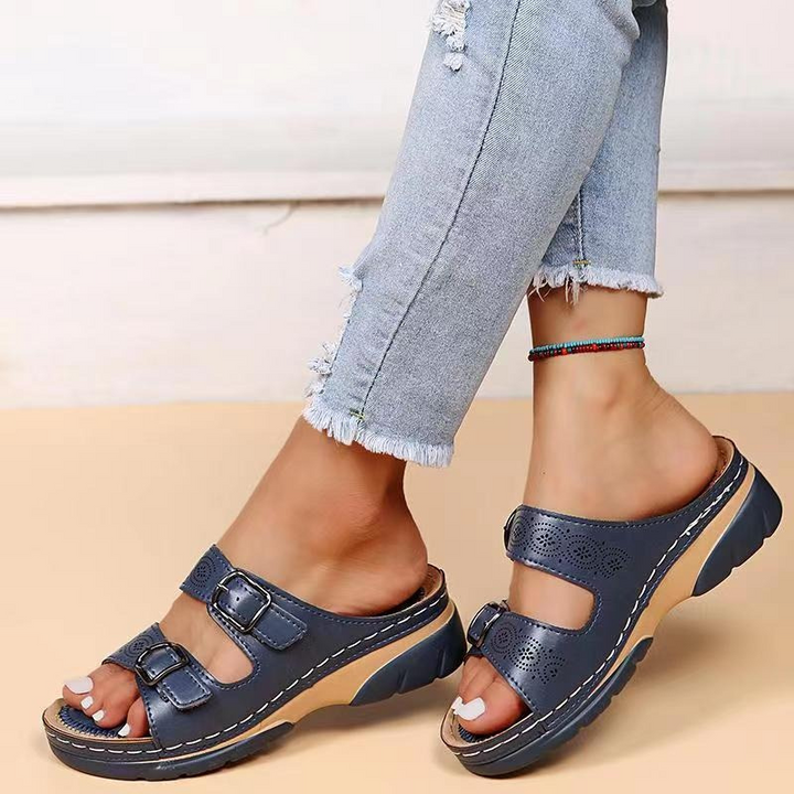 Genevieve | Gevoerde Comfort Sandalen